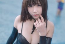 抱走莫子aa Vol.001 萤火虫长隆水上乐园 黑色乳胶泳衣 [40P-215MB]-套图岛