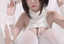 蜜汁猫裘 NO.048 白丝毛衣 [41P+1V-152MB]-套图岛