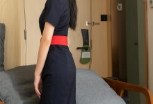 SIW斯文传媒 088 小谈 绛紫纯棉时尚修身九分裤套装 [60P-42MB]-套图岛