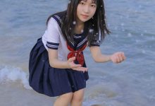 海边美女大学生制服诱惑写真-套图岛