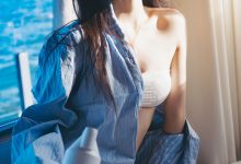 桜桃喵 -  蓝衬衫 [44P-1.10GB]-套图岛