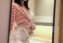 桜桃喵 - 条纹毛衣 [22P-98MB]-套图岛