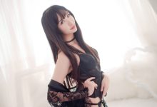 源纱希喵喵喵 - NO.003 黑色内衣 罩衫[17P]-套图岛