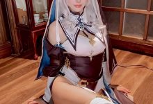 ElyEE子 – Shirogane noel~Nun [27P+13V-206MB]-套图岛