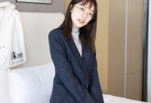 BoBoSocks袜啵啵 No.709 稚予-平底鞋、厚灰丝、裸足、ol制服 [156P1V-6.12GB]-套图岛