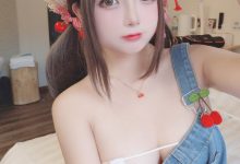 日奈娇 –  背带牛仔裤-套图岛