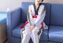 BoBoSocks袜啵啵 积分限定作品044 稚予-跆拳道服、运动鞋、白棉袜、裸足-套图岛