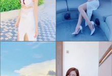 王馨瑶白色长裙拍摄花絮 [1V-294M]-套图岛