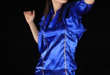 [王朝贵足]0021 室内套图 宣萱窈窕气质空姐制服灰丝黑色高跟系列B-套图岛